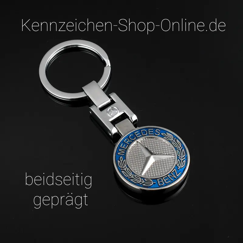 Mercedes 560 SEL Auto Schlüsselanhänger mit Gravur