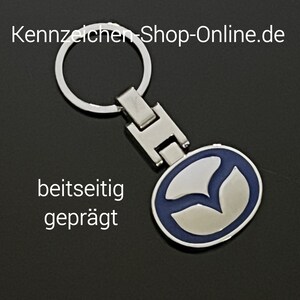 AHFAM Auto-Logo-Schlüsselanhänger, Schlüsselanhänger, für Mazda-Autos, Auto -Styling-Schlüsselanhänger, 3D-Metall-Auto-Logo-Abzeichen, A : :  Auto & Motorrad