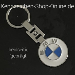 Bmw Schlüsselanhänger aus echtem Leder M Sport,m Power Metal OEM