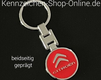 Key ring for Citroen red