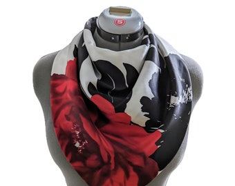 Red &quot;Bold&quot; Square Scarf 35&quot; x 35&quot;