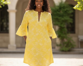 Vestido SEE (bordado con ojales Stella)