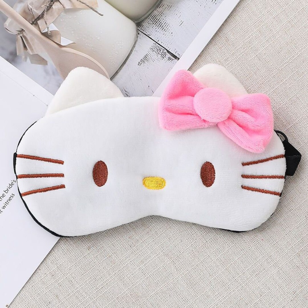 Cute Sanrio Hello Kitty Sleeping Mask Travel Eye Mask Sleep Etsy