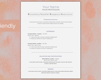 google docs resume template,ats resume, ats friendly, professional resume, minimalist resume, google docs resume, resume template word