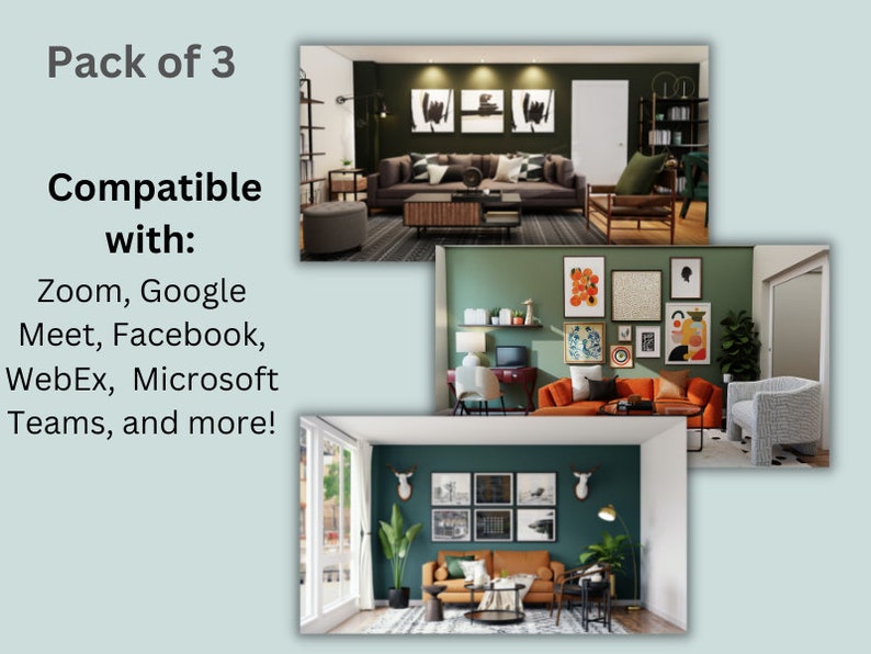 Zoom Background Living Room Background Virtual Background Living Room