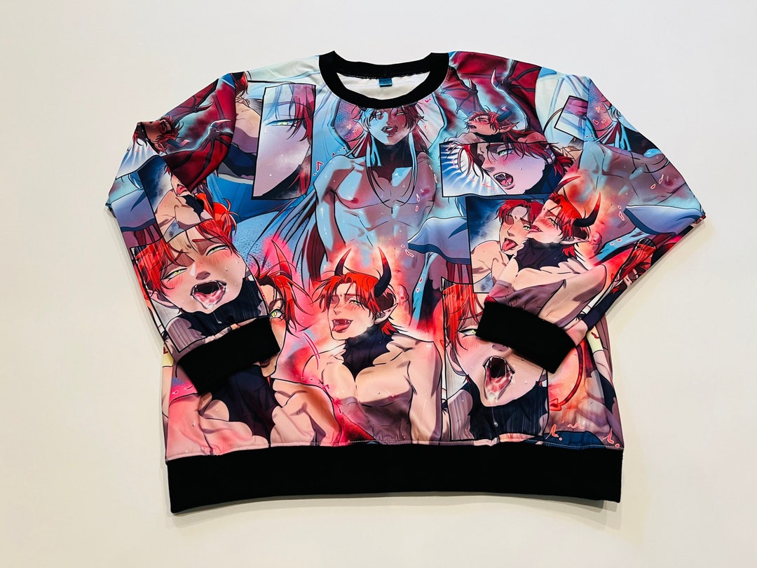 ORIGINAL Devil Incubus Phil Yaoi Ahegao Sweatshirt All Over Print Apparel Etsy