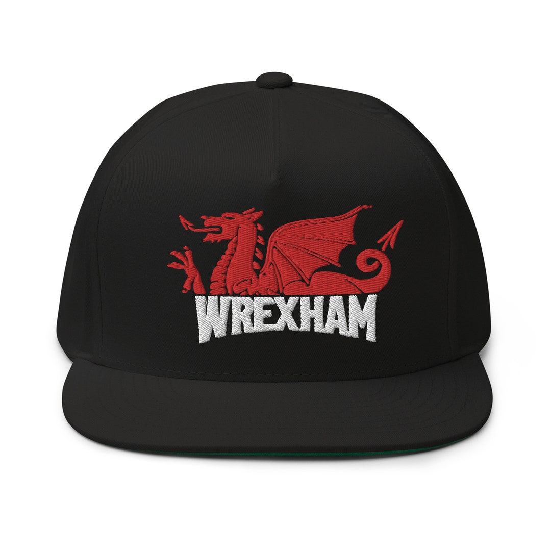 Wrexham AFC Dragon Hat Flat Bill Cap Ryan Reynolds Inspired Etsy