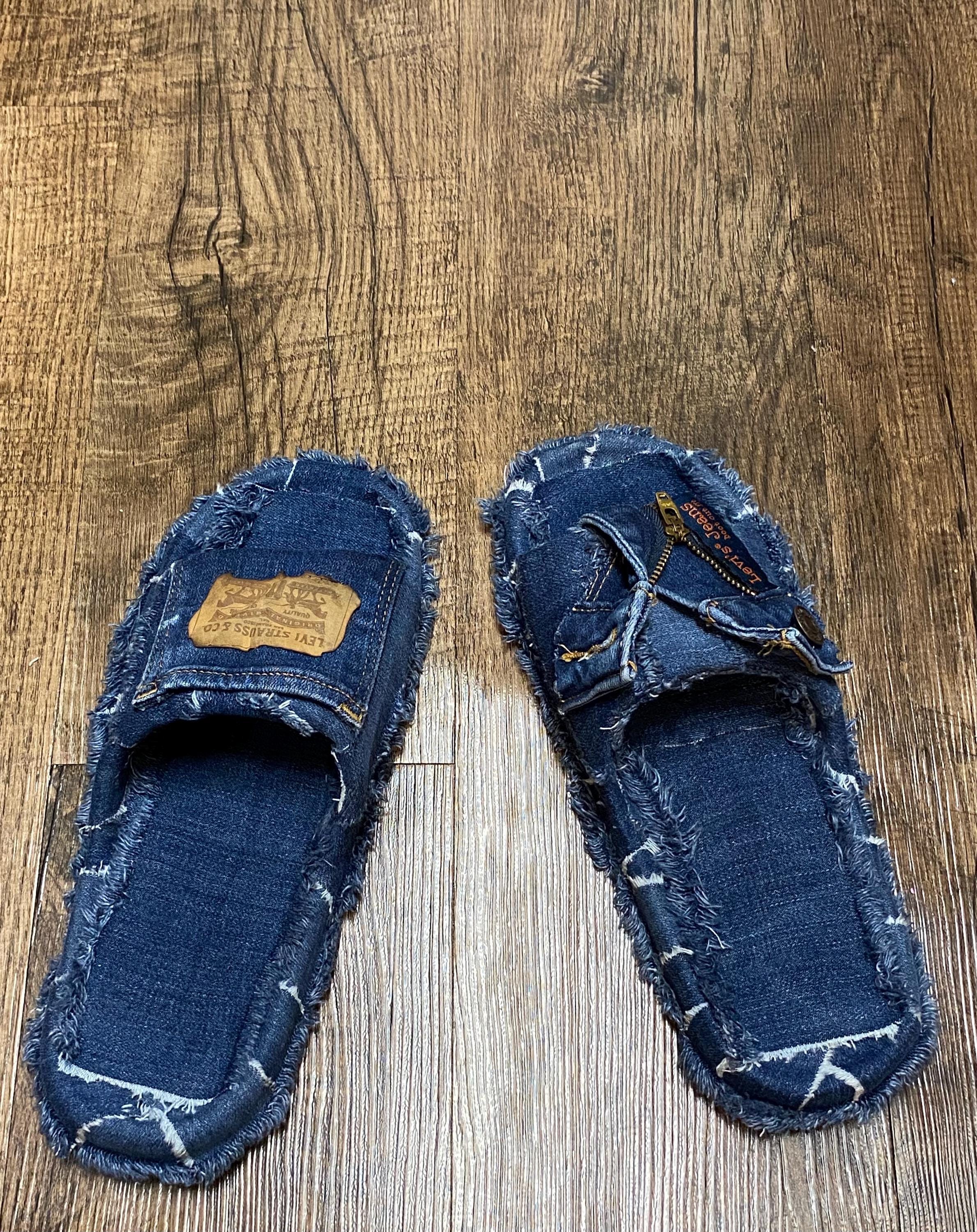 Custom Denim Slides - Etsy display picture 2
