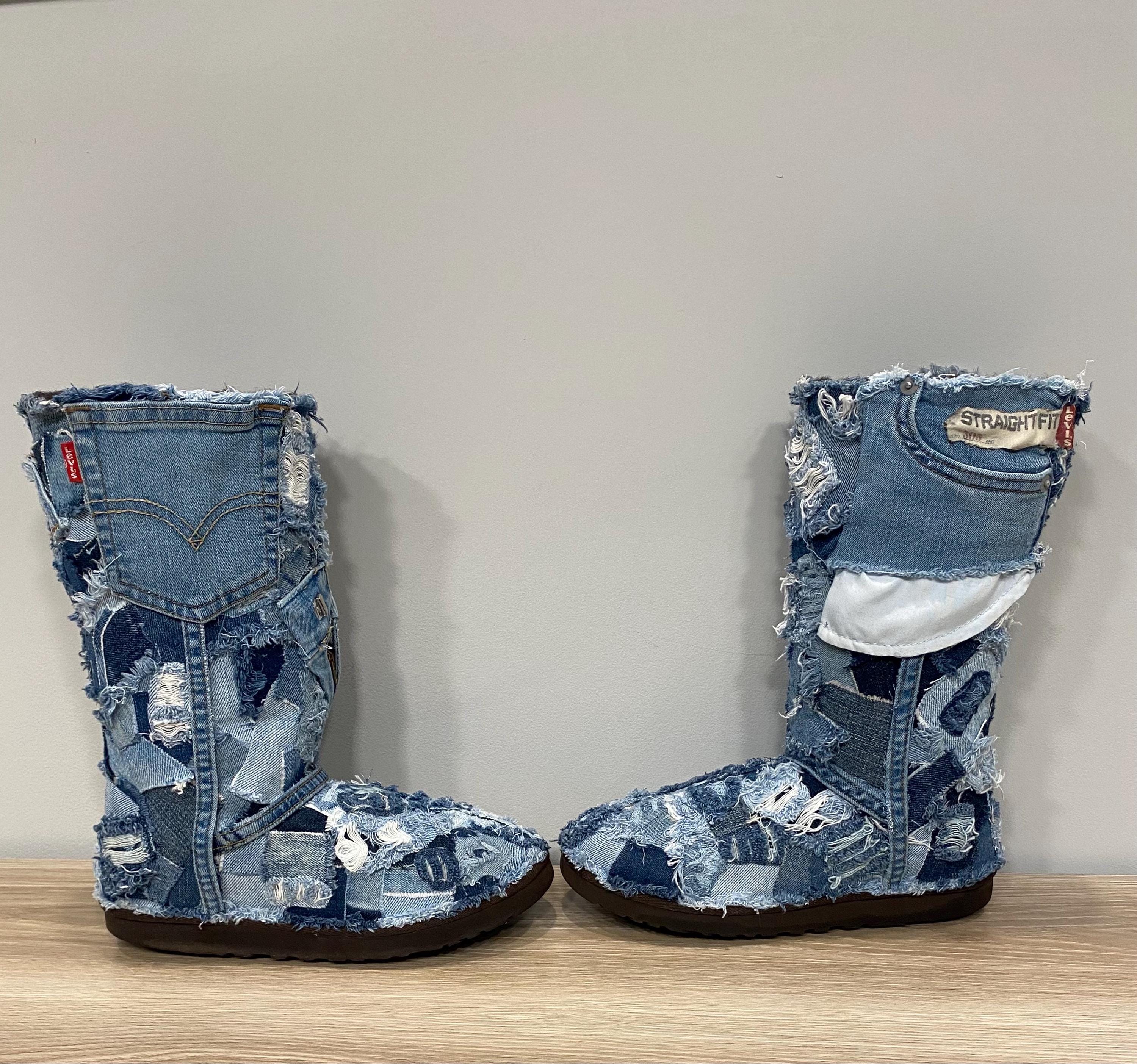 Denim Ugg Boots - Etsy display picture 1