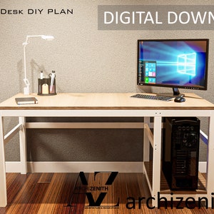 DIY PDF Desk Construction Plans