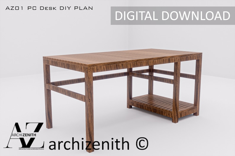 DIY PDF Desk Construction Plans