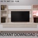 DIY TV Unit Plans - Build Your Own Entertainment Center Today! - Etsy