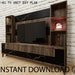 DIY TV Unit Plans - Build Your Own Entertainment Center Today! - Etsy