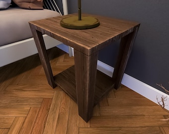 Rustic Farmhouse Nightstand DIY Plan – Step-by-Step Building Instructions and Material List
