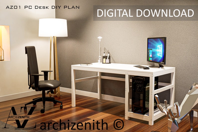 DIY PDF Desk Construction Plans