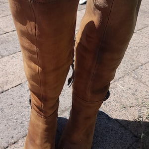 Miu Miu - made in Italy fleece lined  Vero Cuoio Boots - Size 37 1/2