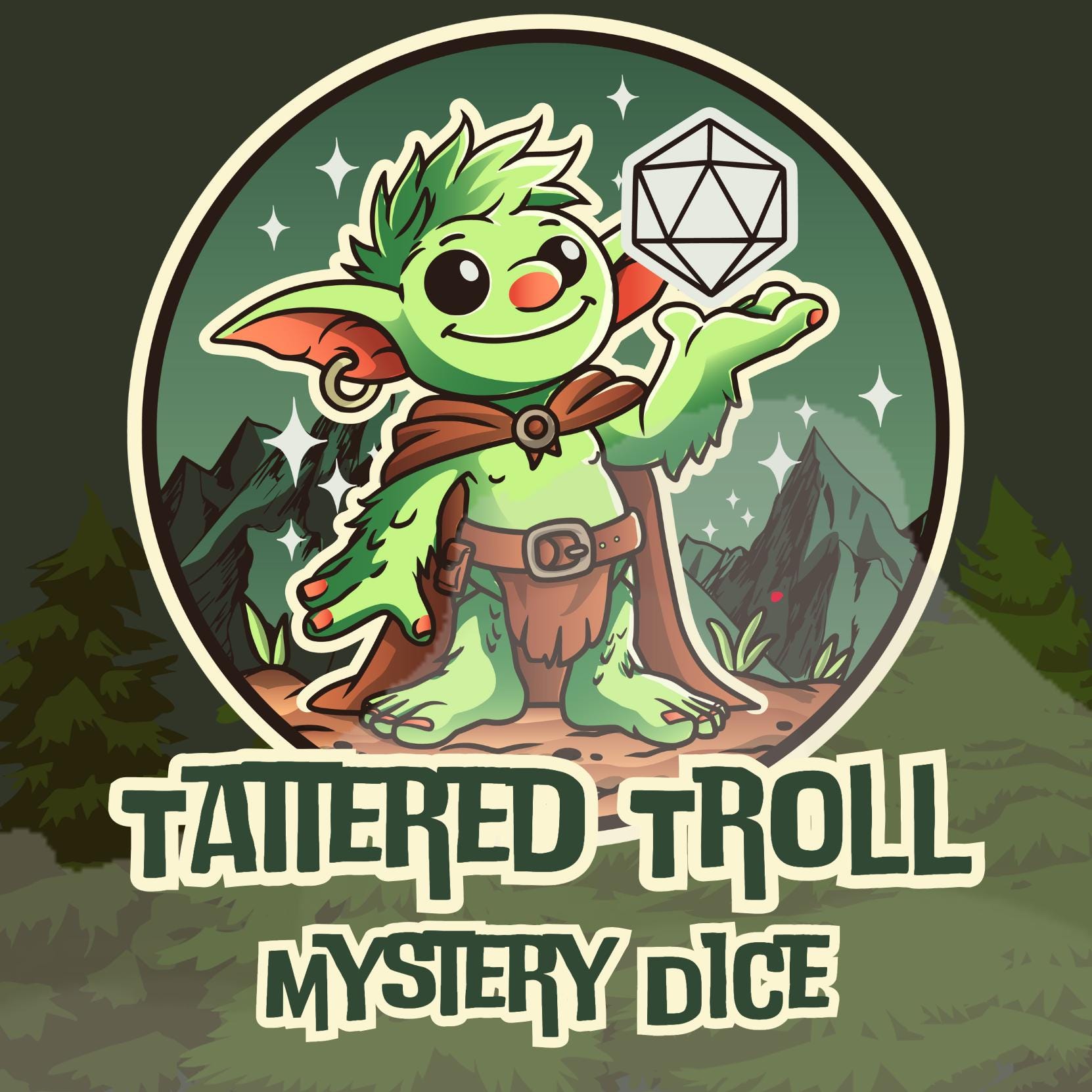 Mystery Dice / DnD Mystery / DnD Dice Set / Polyhedral Dice Set / dice bag