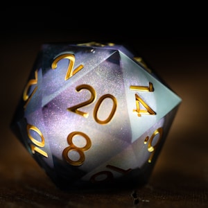 D20 Big Dice / Space Dice / Giant D20 / Polyhedral dice / Sharp Edge Dice for D&D / dnd Resin Dice / space dnd dice / Cosmic Colossus