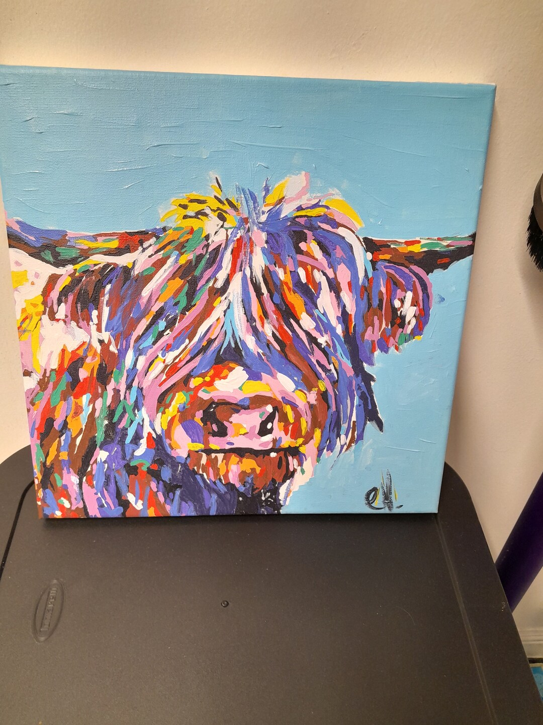 Hand Painted Highland Coo - Etsy