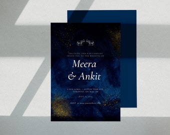 Modern Indian Invitation Template - Royal Elephant