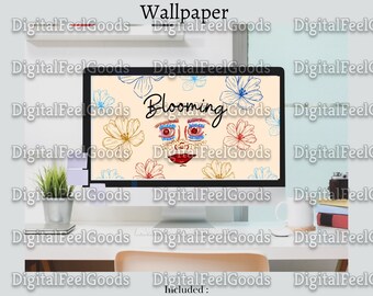 Blooming Face Desktop Wallpaper