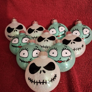 Jack and Sally ornaments