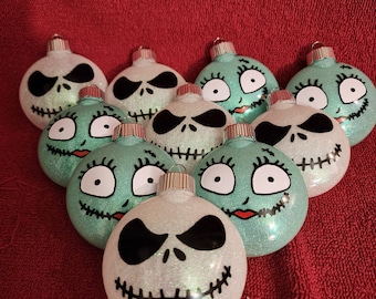 Jack and Sally ornaments