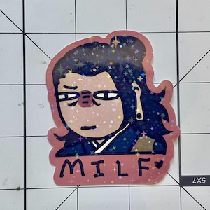 JJK Jujutsu Kaisen Geto Suguru Milf Holographic Vinyl Stickers