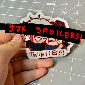 JJK Jujutsu Kaisen Spoiler TWINSIES Satoru Gojo Suguru Geto Satosugu Holographic Vinyl Stickers