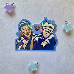 JJK Jujutsu Kaisen Heartbreak Satoru Gojo Suguru Geto Satosugu Holographic Vinyl Stickers