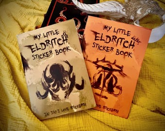 Lovecraft King in Yellow Cthulhu Reusable Sticker Books