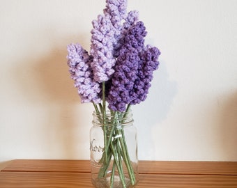 Crochet Lavender Bouquet - customizable