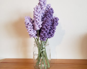 Crochet Lavender Bouquet - customizable