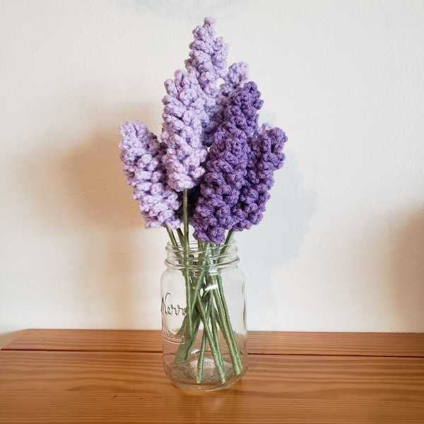 Crochet Lavender Bouquet - customizable