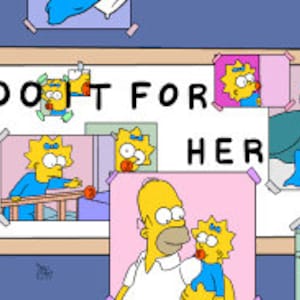 The Simpsons Do it for her Personalised Digital Print image 7