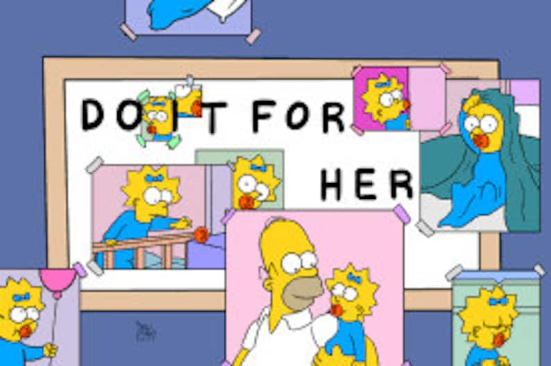 The Simpsons Do it for her Personalised Digital Print image 7