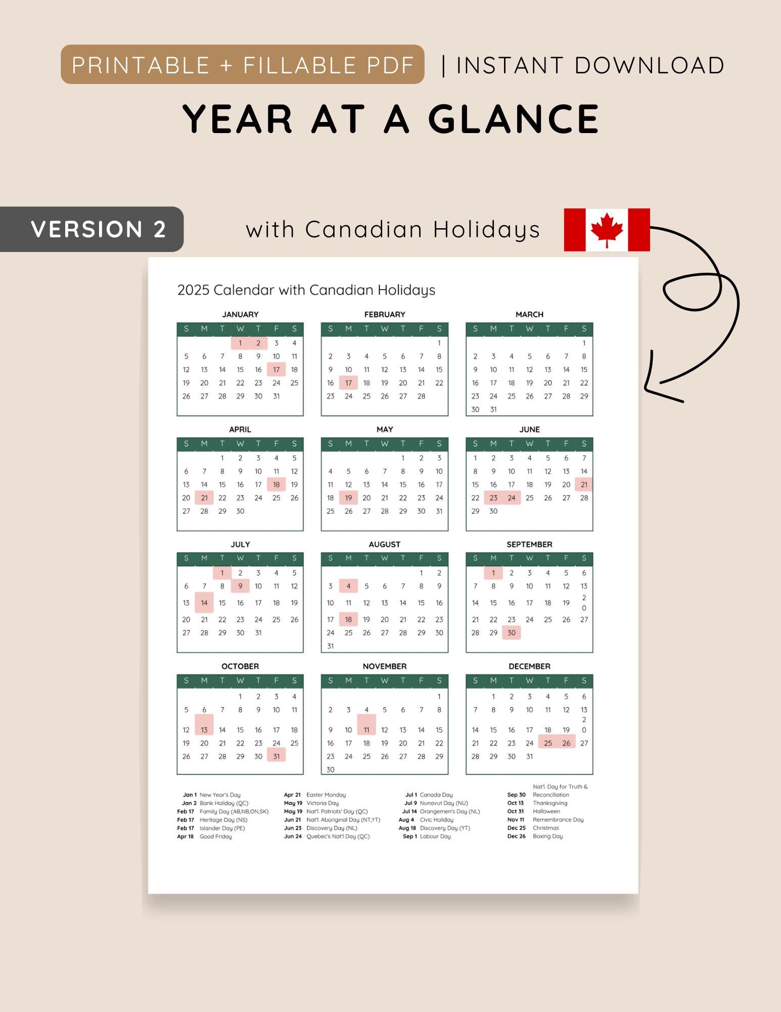 2025 Two-page Monthly Calendar Printable and Fillable PDF, Portrait ...