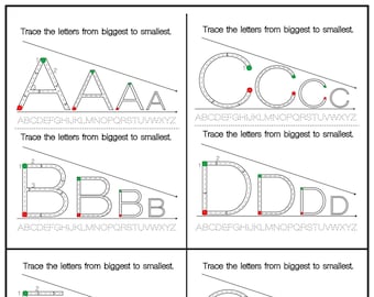 Level 3 - Decreasing Letter Size Work Book