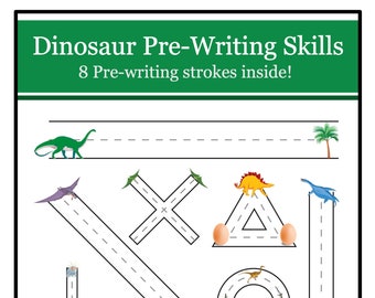 Dinosaur Pre-Writing Skills