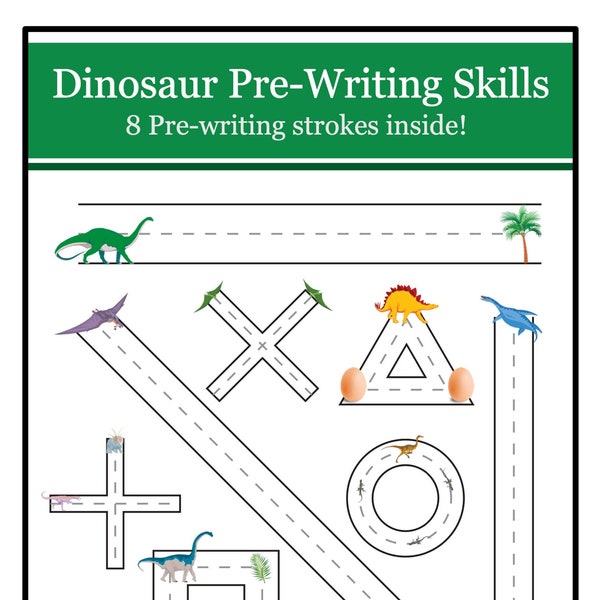 Dinosaur Pre-Writing Skills