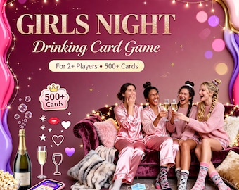 500+ Girls Night Drinking Browser Game | GALENTINES | 500+ Cards | Bachelorette Party | Bridal Shower Game | Instant Download |