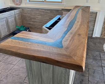 Epoxy river bar top