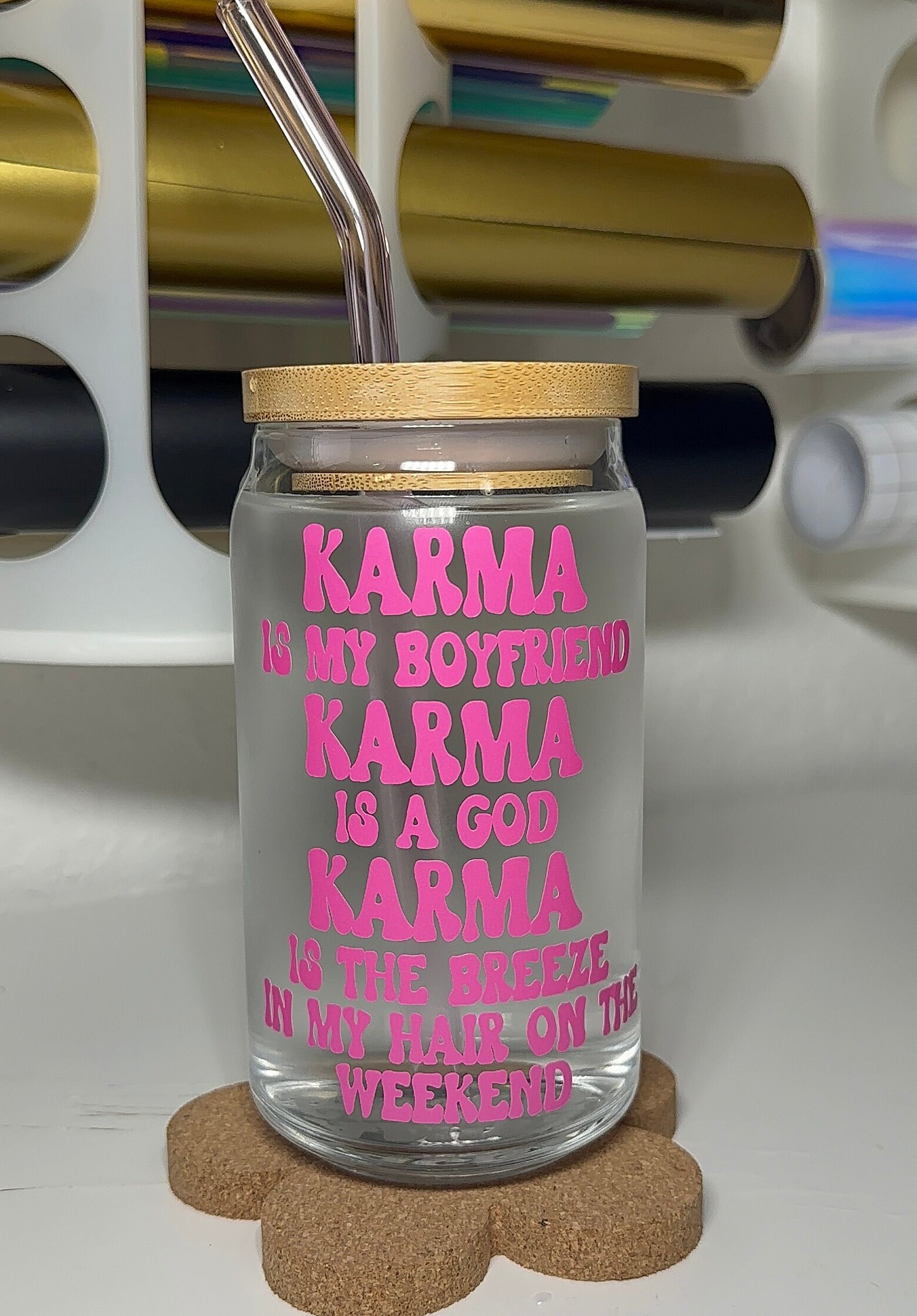 KARMA Music Note Taylor Swift Stanley Tumbler Cup Charm 