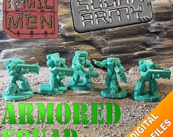 Armored Squad - R*MIL MEN - Solar Army - Files for FDM 3D printing