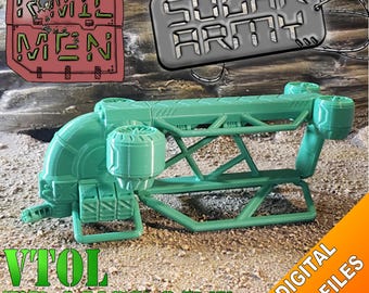 Vtol Transport - R*MIL MEN - Solar Army - Files for FDM 3D printing
