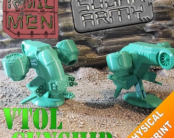 Vtol Gunship - R*MIL MEN - Solar Army - Physical 3D Prints
