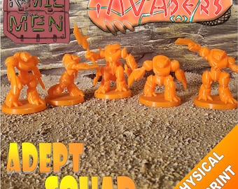 Adept Squad (walking Psion) - R*MIL MEN - Pax Invaders - Physical 3D Prints
