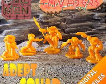 Adept Squad - R*MIL MEN - Pax Invaders - Files for FDM 3D printing
