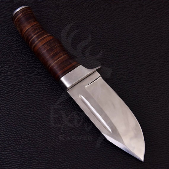 Premium Stainless Steel Handmade Knife Custom Utility Knife Tracker Knife Survival Knife Micarta Handle USH 20 leather Sheath