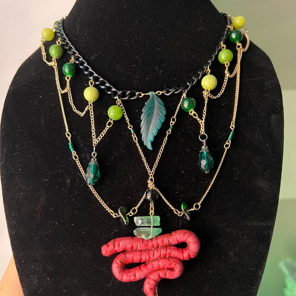 Dont Hug Me Im Scared Inspired Green Necklace